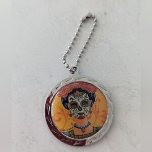 Colorful Sugar Skull Keychain